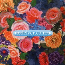 Ткань Трикотаж кукуруза принт